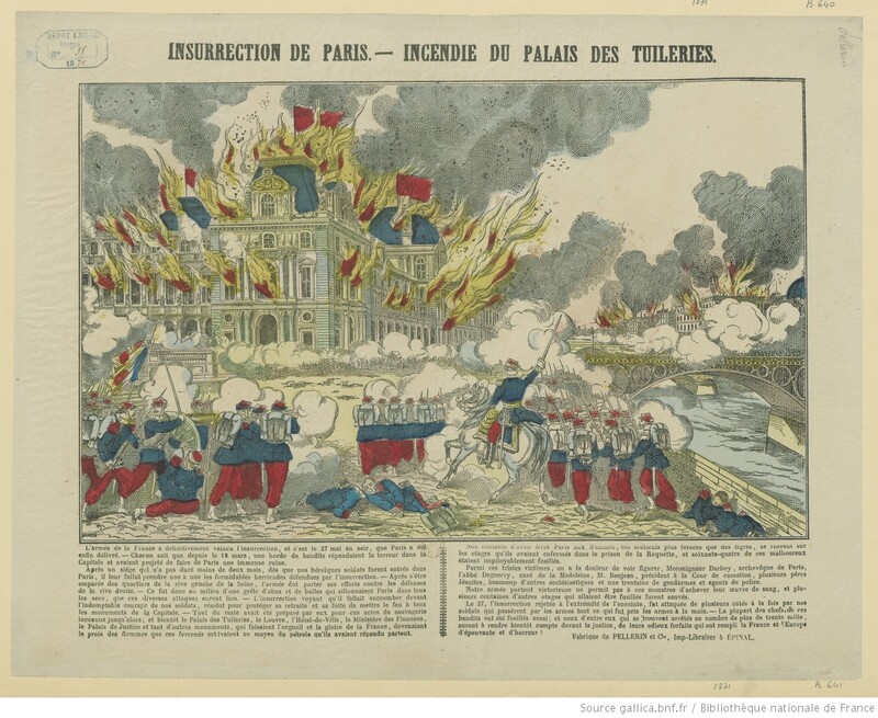 Insurrection de Paris : Incendie du palais des Tuileries
